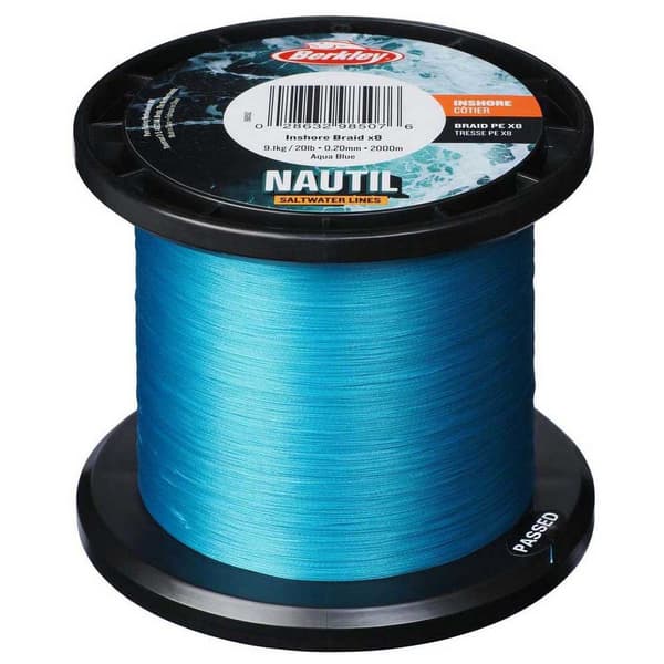 Berkley Flettet Nautil Inshore X8 2000 M Blå 0.140 mm