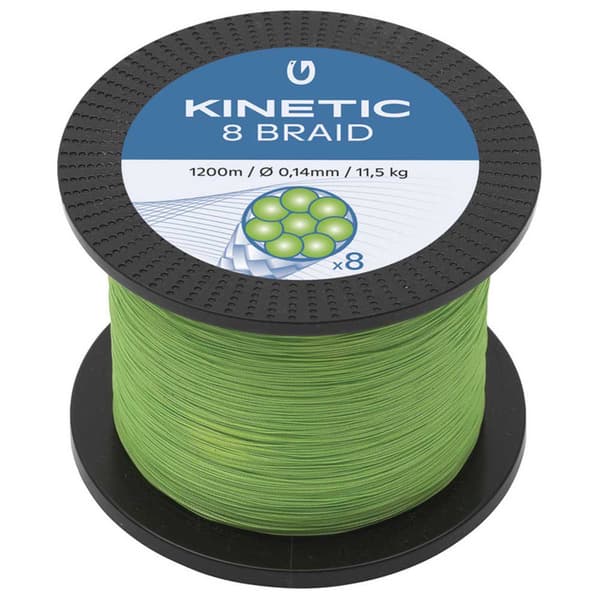 Kinetic Punottu Cyber 8 1200 M Vihreä 0.200 mm