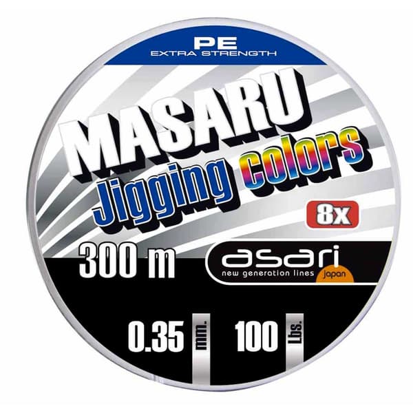 Asari Line Masaru Jigging Colors 300 M Flerfarvet 0.600 mm