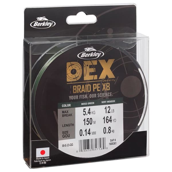 Berkley Flettet Dex X8 150 M Transparent 0.120 mm