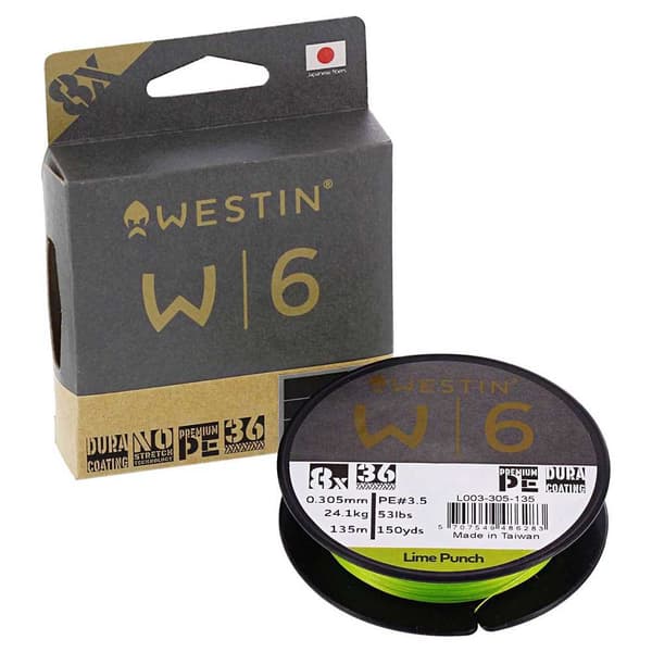 Westin Flettet W6 300 M Grøn 0.305 mm