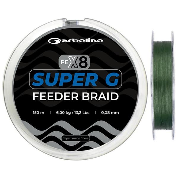 Garbolino Linje Super G Feeder 150 M Grøn 0.080 mm