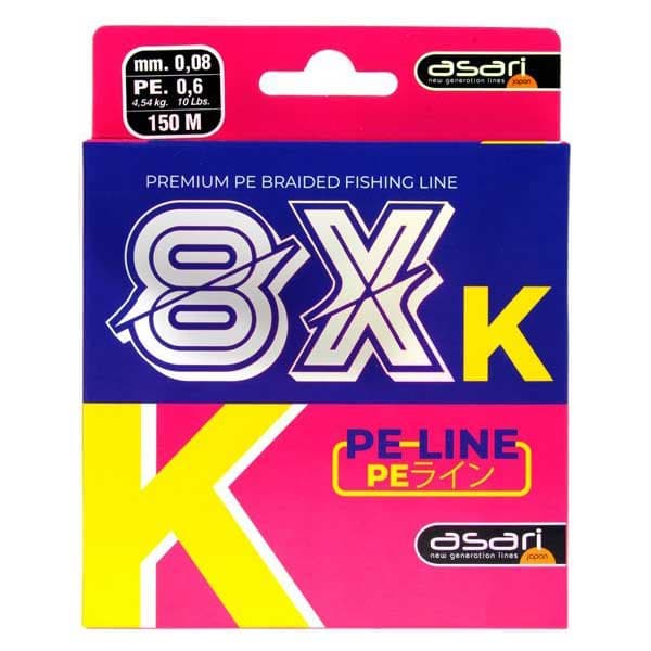 Asari Flettet K-8 Pe 8x 1000 M Rosa 0.350 mm