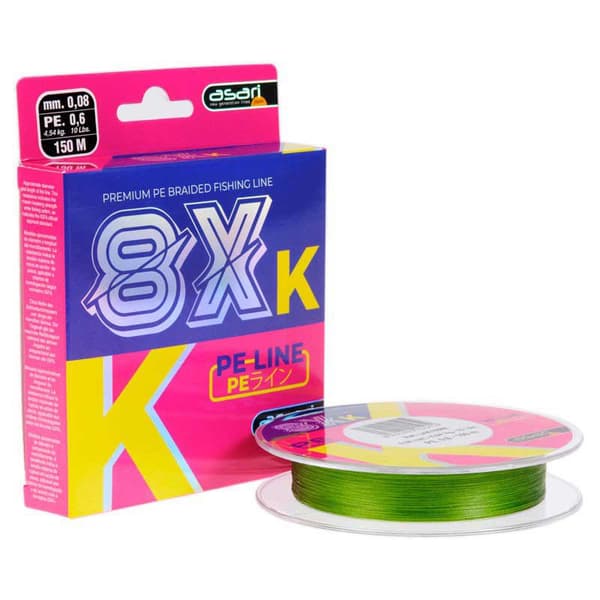 Asari Flettet K-8 Pe 8x 1000 M Rosa 0.350 mm
