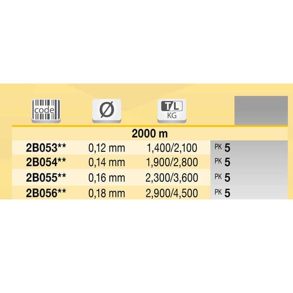 Tubertini Tilspidset Leder R18 Competition Surf 2000 M Transparent 0.180 mm