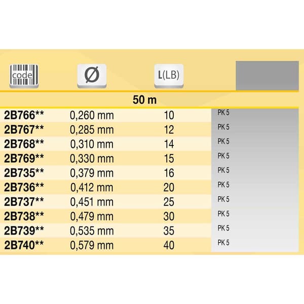 Tubertini Fluorcarbon Sf+phantom 50 M Transparent 0.535 mm