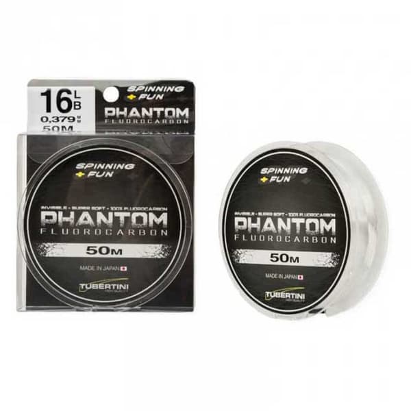 Tubertini Fluorcarbon Sf+phantom 50 M Transparent 0.535 mm