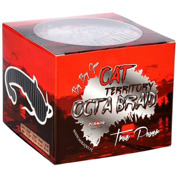 Mikado Flettet Line Cat Territory Octa 300 M Sort 0.700 mm