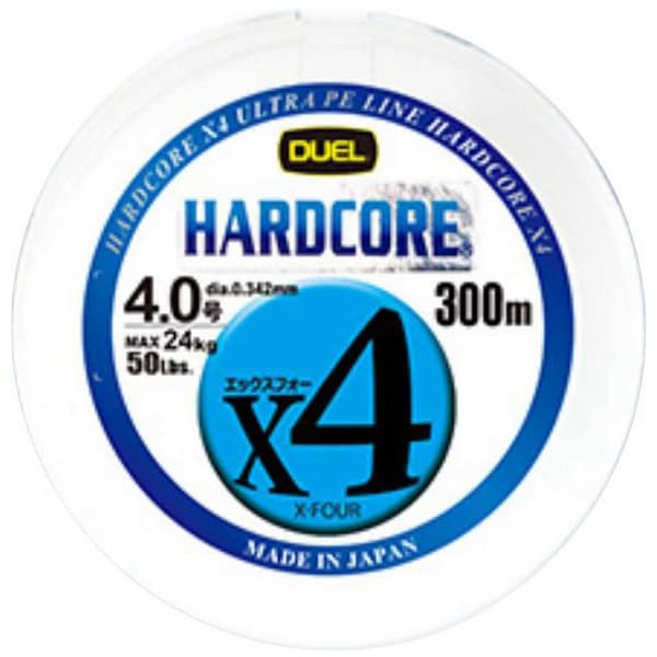 Duel Flätad Hardcore X4 300 M Vit 30 Lbs