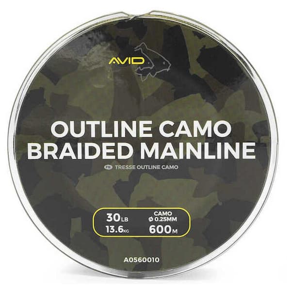 Avid Carp Punottu Outline 300 M Vihreä 30 Lbs