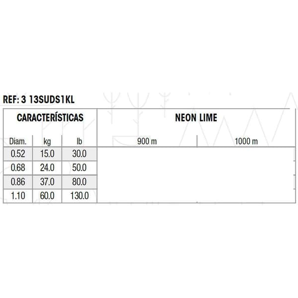 Sufix Line Key Lime Igfa 1000 M Grøn 1.100 mm
