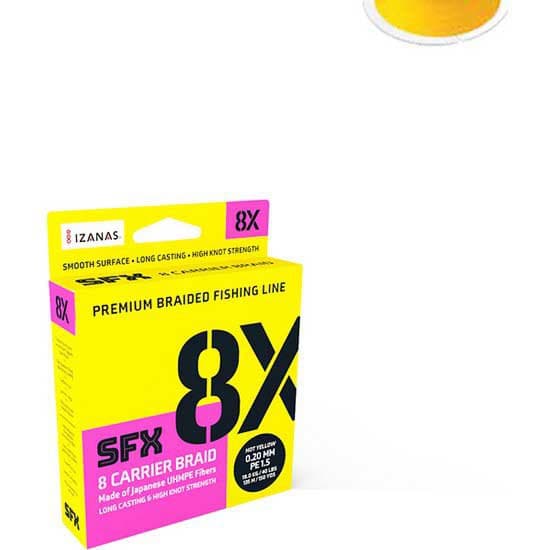 Sufix Flettet Sfx 8x 3200 M Gylden 0.128 mm