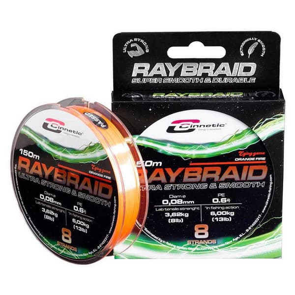 Cinnetic Flettet Raybraid 150 M Gul 0.180 mm