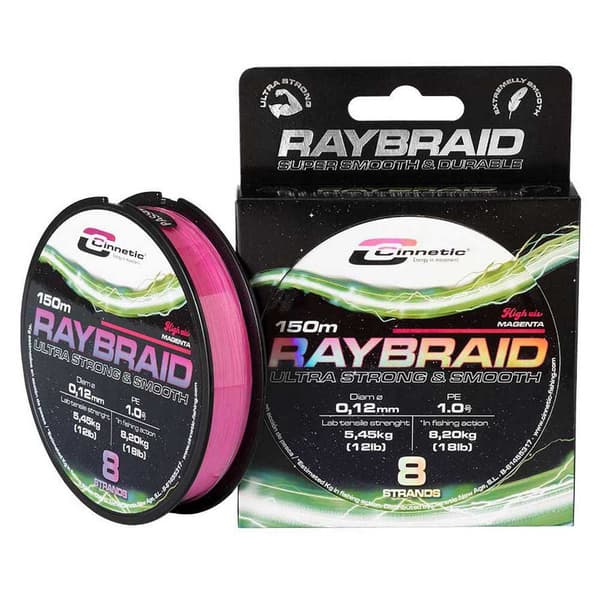 Cinnetic Flätad Raybraid Hi Vis Magnet 150 M Blå 0.140 mm