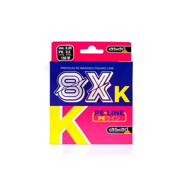 Asari Flettet K-8 Pe 8x 3000 M Rosa 0.180 mm