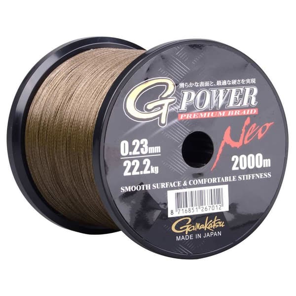 Gamakatsu Flettet Line G-power 2000 M Grøn 0.180 mm