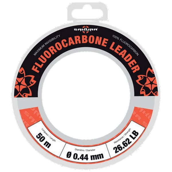 Sakura Fluorocarbon Leader 50 M Valkoinen 0.609 mm