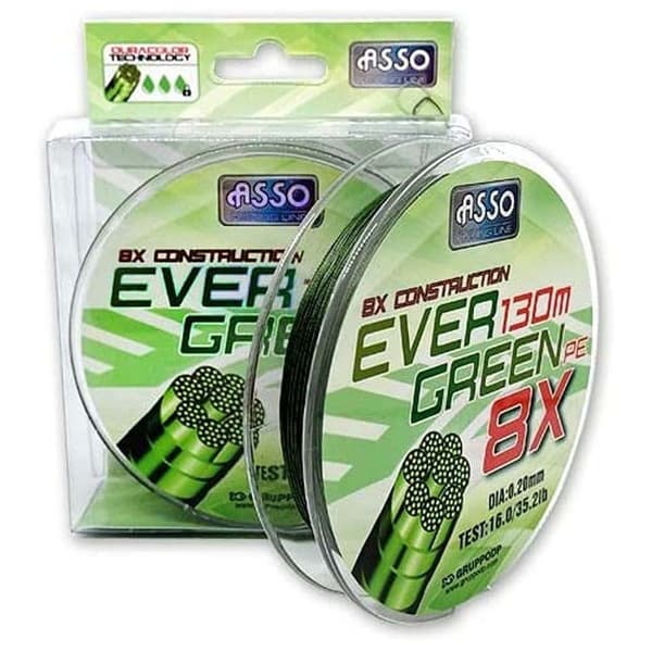 Asso Carpfishing Line Evergreen 300 M Vihreä 0.270 mm