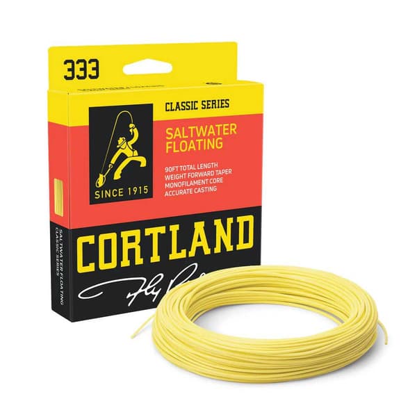 Cortland Fluefiskeri Line 333 Saltwater Floating Wf 27 M Gylden Line 10