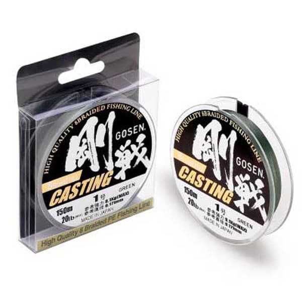 Gosen Punottu W8 Casting 150 M Vihreä 0.171 mm