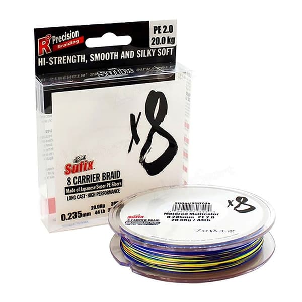 Sufix X 8 300 M Linje 300 M Flerfarvet 0.165 mm