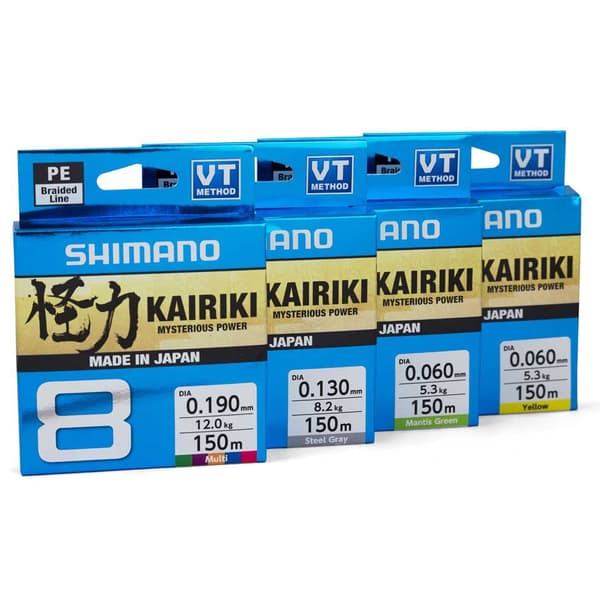 Shimano Fishing Line Kairiki 8 300 M Grå 0.280 mm