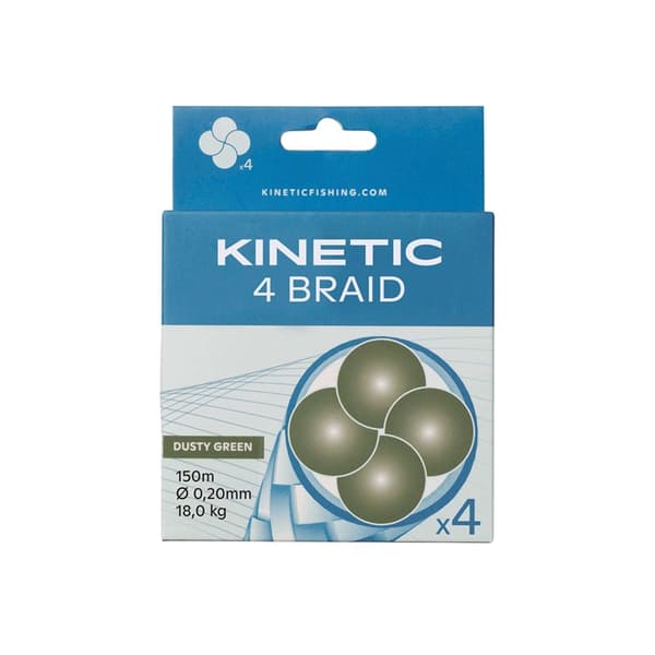 Kinetic 4 Braid 150m 0,30mm/26,5kg Dusty Green