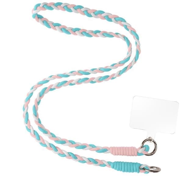 Telefonsladd - AVIZAR - Flätad nylon - 60cm - Lavendel - Universalkompatibilitet