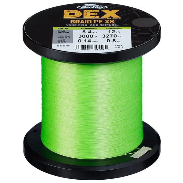 Berkley Flettet Dex X8 3000 M Grøn 0.120 mm