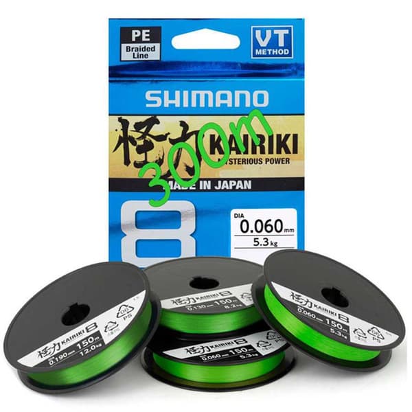Shimano Fishing Linja Kariki 8 300 M Vihreä 0.100 mm