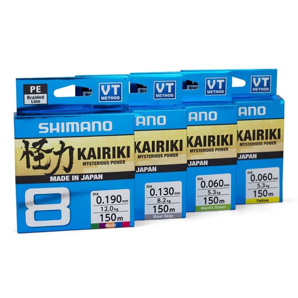 Shimano Fishing Line Kairiki 8 300 M Gul 0.160 mm