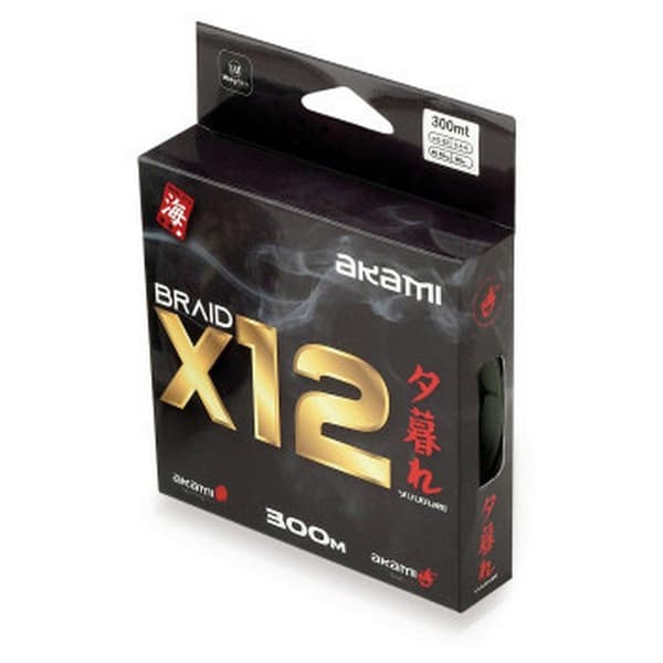 Akami Flätad Linje Yuugure X12 300 M Grönt 0.320 mm