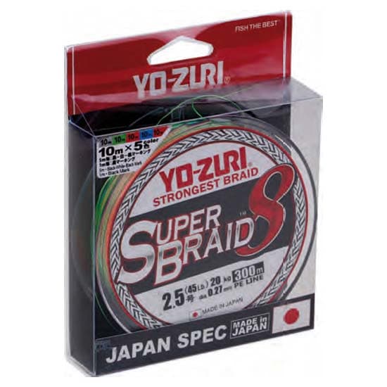 Yo-zuri Fletning Super 8x 300 M Flerfarvet 0.300 mm