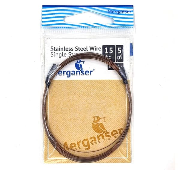 Leder i rustfritt stål, 15 kg, 5 m, brun, 1 stk, Merganser