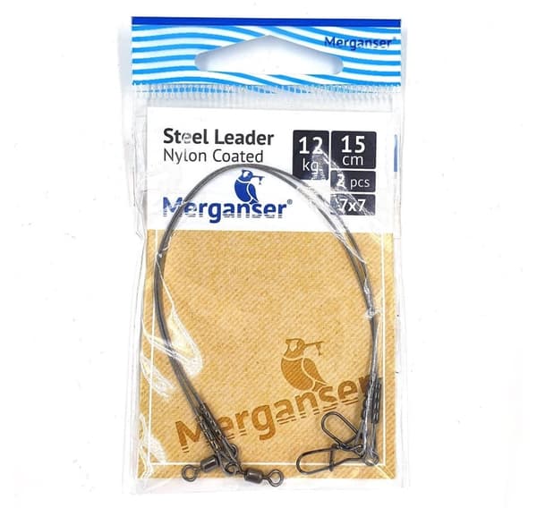 Stålleder, 7x7 sømbeklædt, 12 kg, 15 cm, 2 stk, Merganser