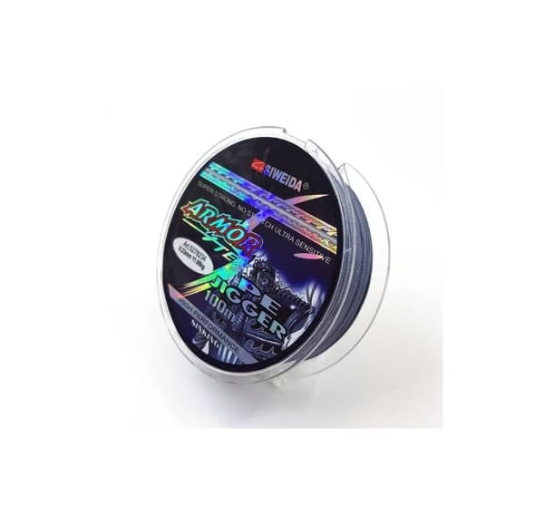 Punottu siima SWD Armor Dyneema 100m 0,28mm 16kg harmaa