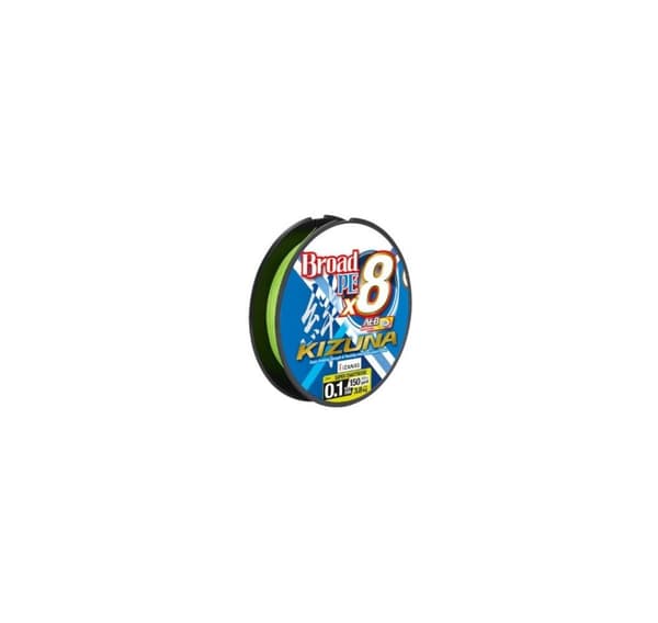 Flettet fiskesnøre Kizuna PE X8 Super Chartreuse 0,12mm 135m