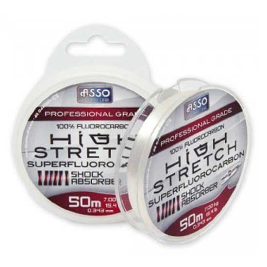 Asso High Stretch 50 M Fluorcarbon Transparent 0.495 mm