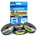 Miniatyrbillede 3 af 3: Shimano Fishing Kairiki 8 Flettet Fiskesnøre 3000 M Grøn,Gul,Sort 0.350 mm