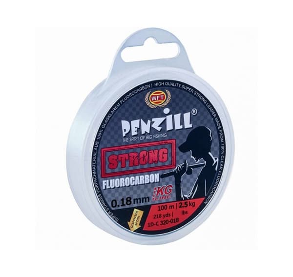 Fiskesnøre WFT Penzill Fluorocarbon Stærk 100m 2,5kg 0,18mm