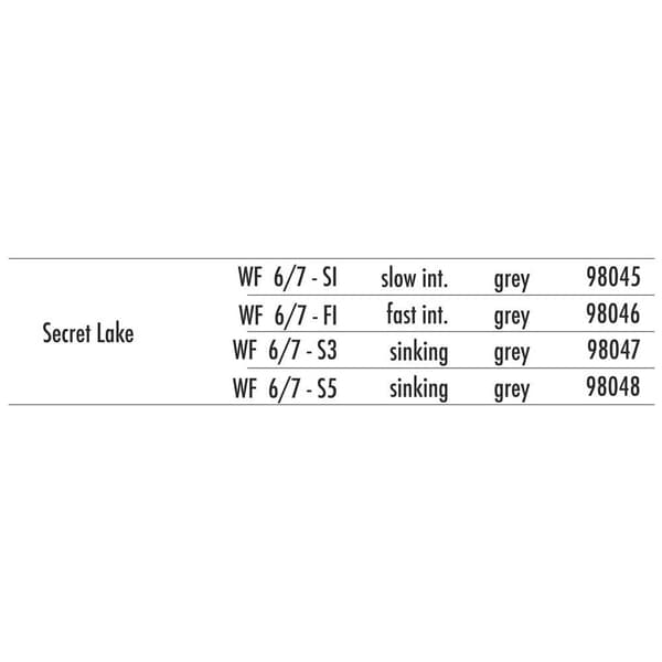 Traper Fly Gst Secret Lake S3 Flugfiskespö 32 M Durchsichtig Line 6 / 7