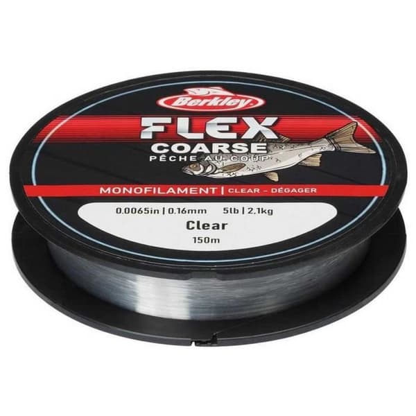 BERKLEY Flex Monofilament Unisex, klar, 0,16 mm | 5Lb | 2,1 kg | 150m