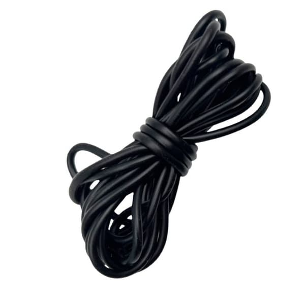 INF Anti-Bite gummi fiskeline ærme - 2 meter Sort