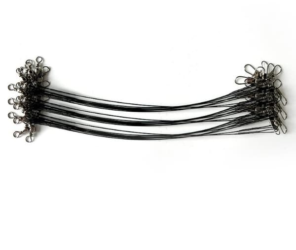 INF Fishing Leader Wire med Snap og Swivel