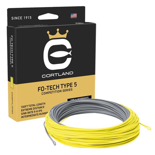Cortland Fo Tech Type 5 39 M Fluefiskesnøre Gul Line 6-7