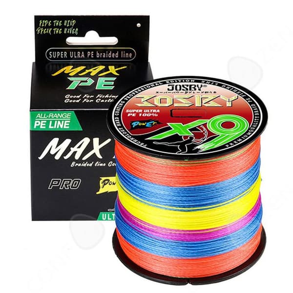 C fiskelina 9 trådar 300 m Superstark, slitstark multifilament fiskelina 38lb Färgglad karpfiskelina