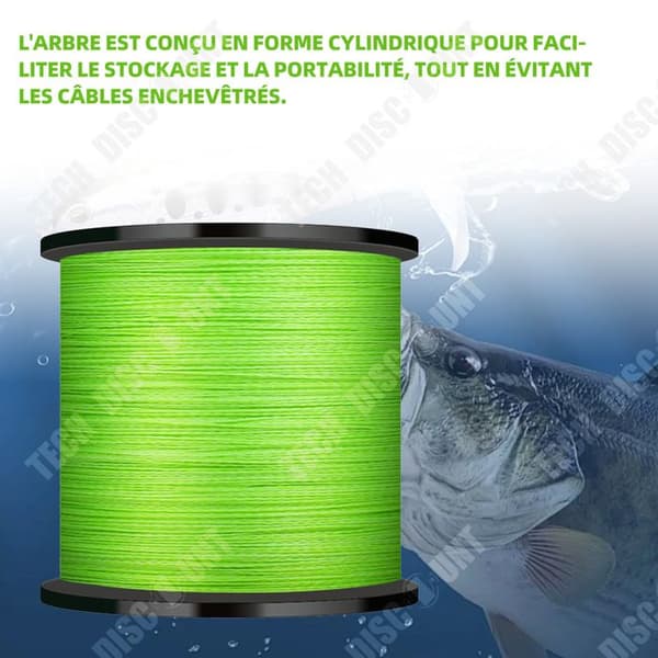 TD fiskelina 200 m fiskelina spänning 22,08 kg fluorescerande grön fiskelina PE fluorkarbonfiske Lämplig för alla spön