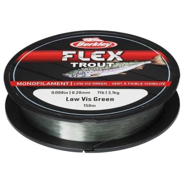 Fil Monofilament - BERKLEY - Flex - 0.25mm - 11Lb - 150m - Grön Transparent