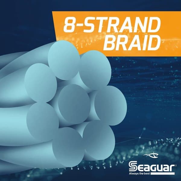 Nylon - fiskelinje - flätad Seaguar - 30SDSG150 - Unisex fiskelinje, Grå kamouflage, LB. Test: 30