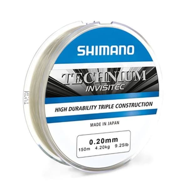 Shimano Technium Invisitec 300 M 0.22 mm - 300 m Nylon Fiskelina Monofilament Fiskevatten Sötvatten Spinnfiske Predatorer